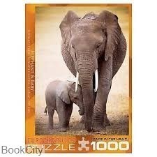 تصویر  پازل Elephant & Baby 1000pcs 0270