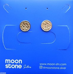 تصویر  گوشواره نقره Moon Stone SE306