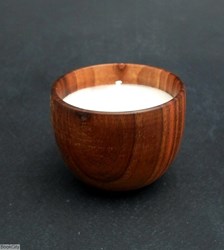 تصویر  شمع ظرف چوبي كوچك اسپند