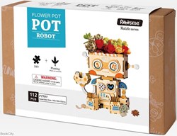 تصویر  Flower Pot Robot (3D Wooden Puzzle 112pcs) FT761